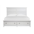 Magnussen Home Juniper Hill California King Panel Storage Bed in Whisper White