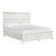 Magnussen Home Juniper Hill California King Panel Storage Bed in Whisper White