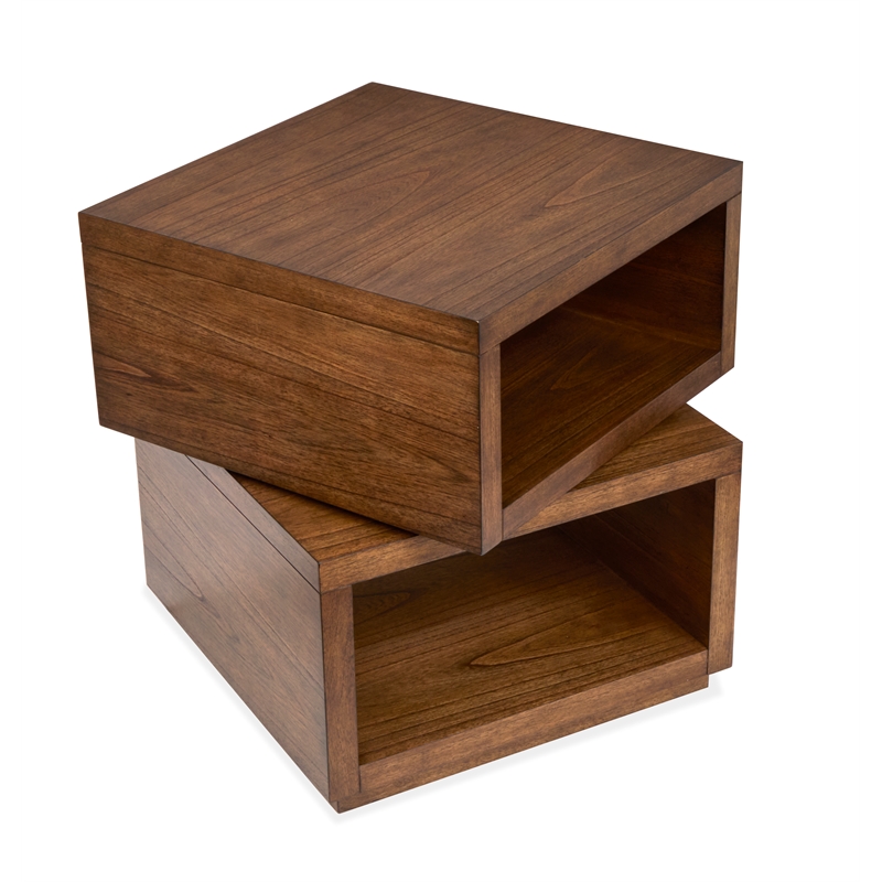 Magnussen Home Newton  Square End Table in Cinnamon