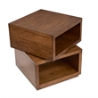Magnussen Home Newton  Square End Table in Cinnamon