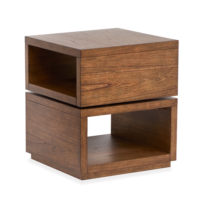 Magnussen Home Newton  Square End Table in Cinnamon