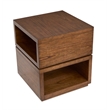 Magnussen Home Newton  Square End Table in Cinnamon