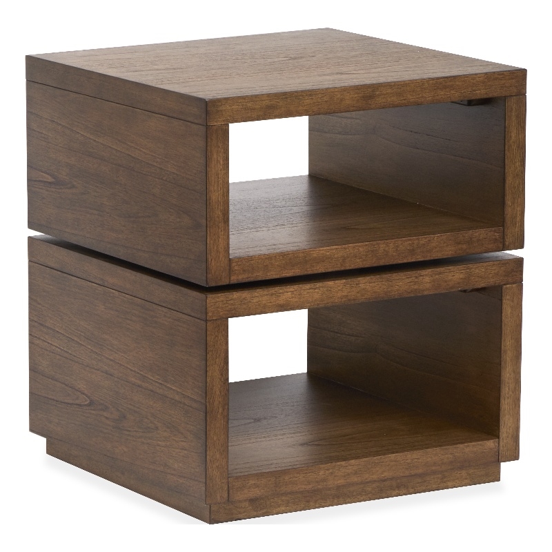 Magnussen Home Newton  Square End Table in Cinnamon