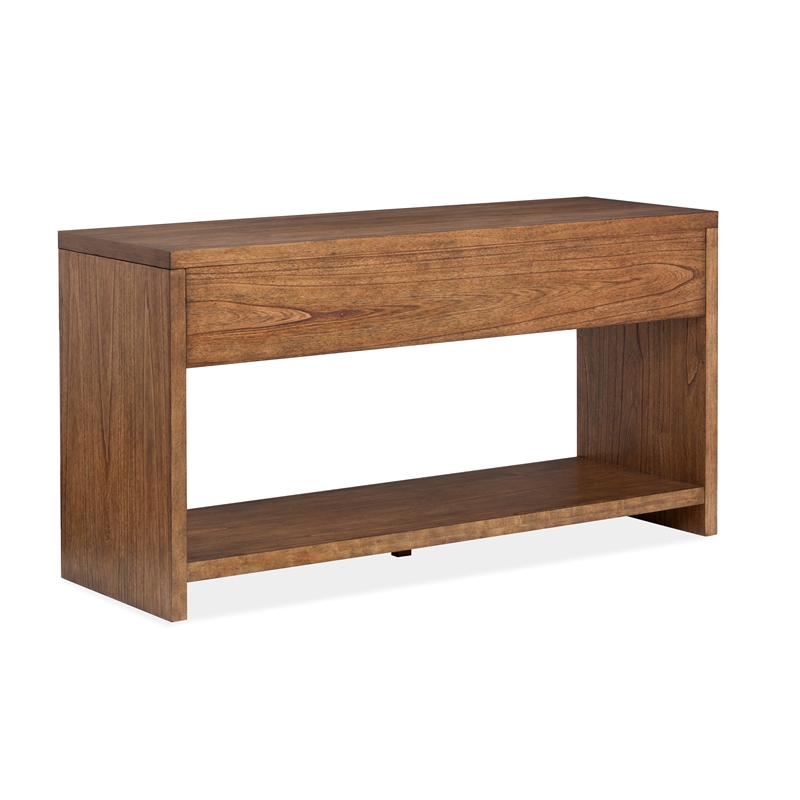 Magnussen Home Newton  Rectangular Sofa Table in Cinnamon Brown