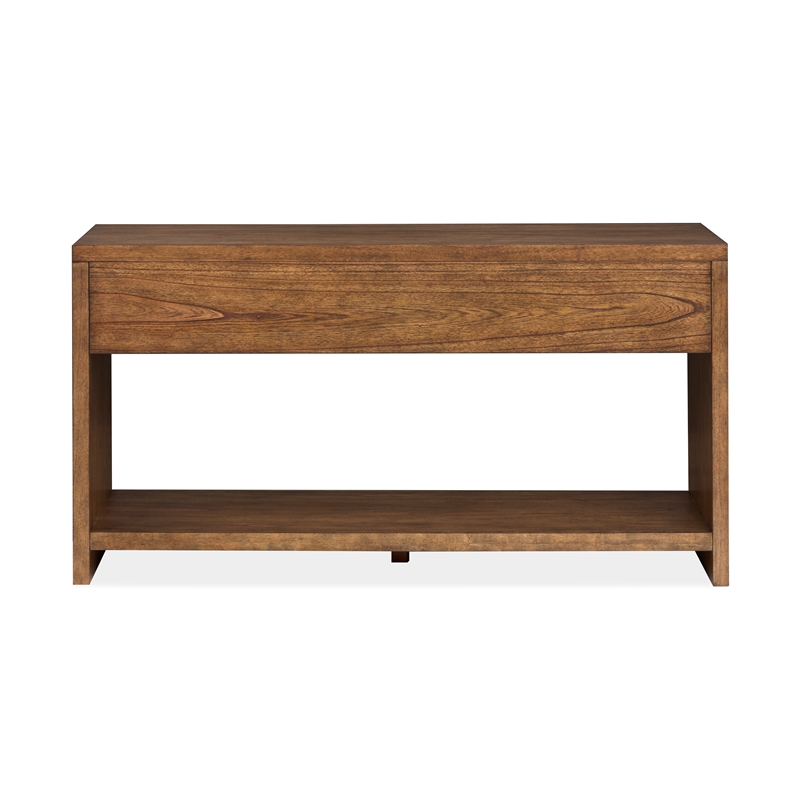 Magnussen Home Newton  Rectangular Sofa Table in Cinnamon Brown