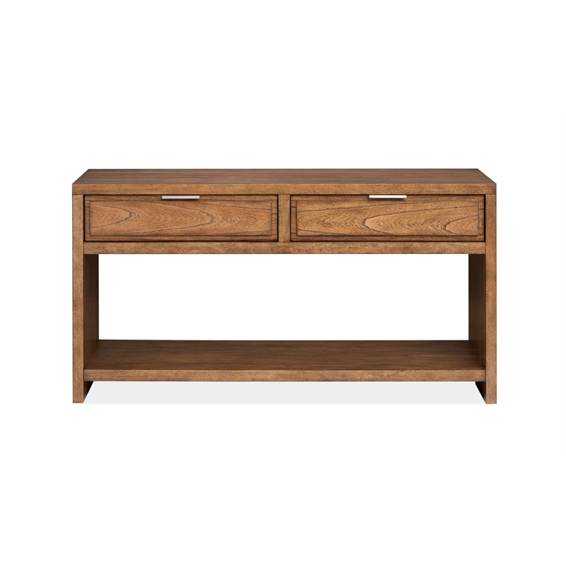 Magnussen Home Newton  Rectangular Sofa Table in Cinnamon Brown