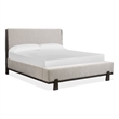 Magnussen Home Tauren Queen Upholstered Panel Bed in Coffee Bean