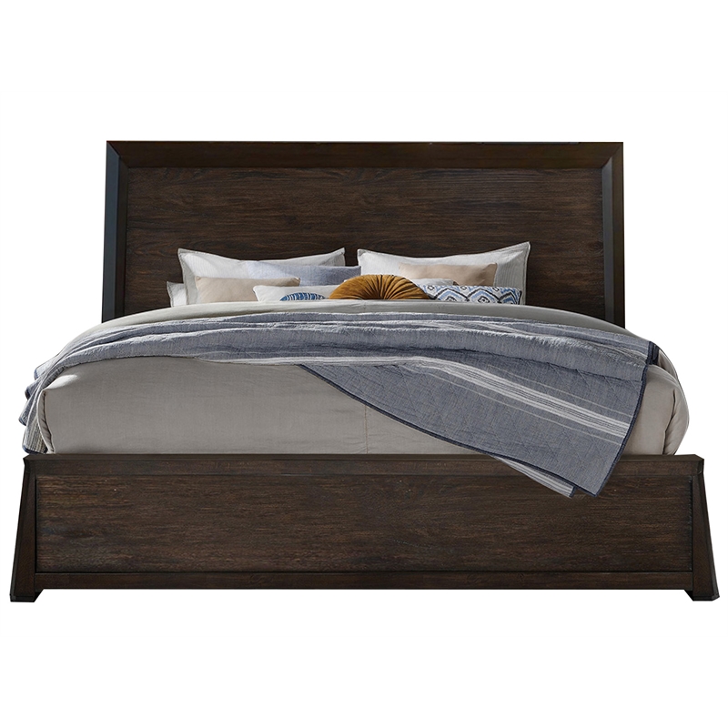 Magnussen Home Tauren California King Panel Bed in Coffee Bean