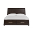 Magnussen Home Tauren California King Panel Storage Bed in Coffee Bean