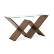Magnussen Home Vector Rectangular Sofa Table in Russet