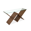 Magnussen Home Vector Rectangular Sofa Table in Russet