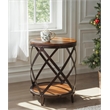Magnussen Pinebrook Round Accent Table in Distressed Pine