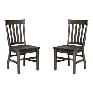 Magnussen Bellamy Dining Side Chair in Peppercorn (Set of 2)