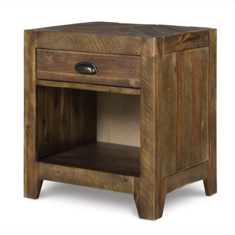 Magnussen Braxton Wood Open Nightstand in Natural Y237705