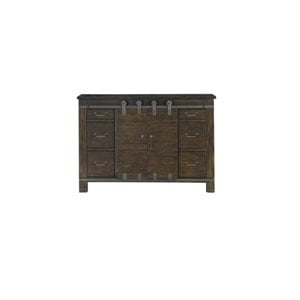 magnussen pine hill 6 drawer media chest in rustic pine