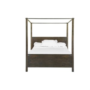magnussen pine hill poster bed in rustic pine