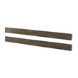 Westwood Design Olivia Traditional Wood Full Size Bed Rails in Rosewood Brown