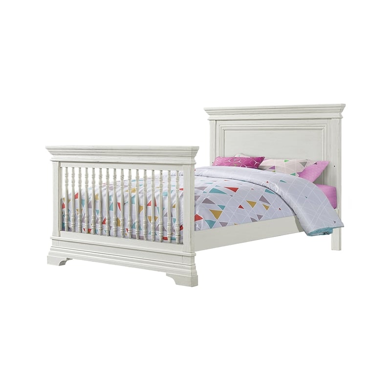 Westwood Design Olivia Traditional Wood Convertible Crib in Brushed White