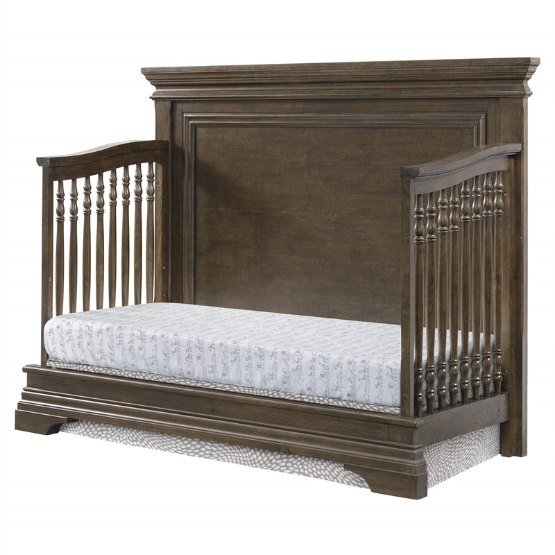 Westwood Design Olivia Traditional Wood Convertible Crib in Rosewood Brown