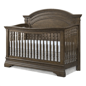 Westwood Design Olivia Traditional Wood Arch Convertible Crib in Rosewood Brown