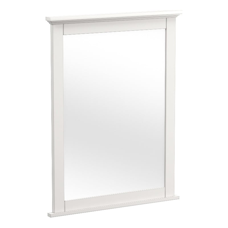 Westwood Design Lodge Farmhouse Style Wood Mirror in Cream Finish