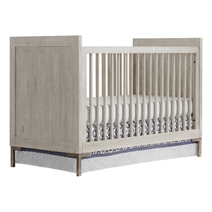 Westwood Design Beck Modern Wood Cottage Crib in Willow Gray Finish