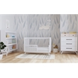 Westwood Design Rowan Modern Wood Cottage Crib in Ash Linen White Finish