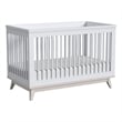 Westwood Design Rowan Modern Wood Cottage Crib in Ash Linen White Finish