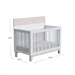 Westwood Design Rowan Modern Wood Convertible Crib in Ash Linen White Finish