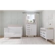 Westwood Design Rowan Modern Wood Convertible Crib in Ash Linen White Finish