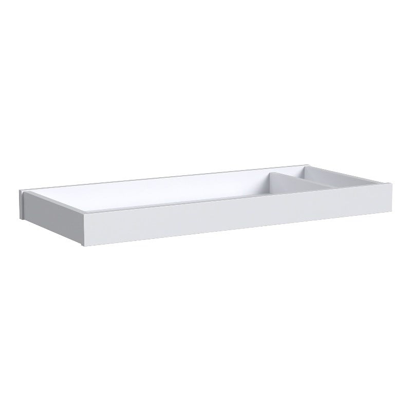 Westwood Design Rowan Modern Style Wood Changer Topper in Ash Linen White