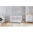 Westwood Design Rowan Modern Wood Bookcase in Ash Linen White Finish
