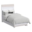 Westwood Design Rowan Modern Wood Complete Twin Bed in Ash Linen White