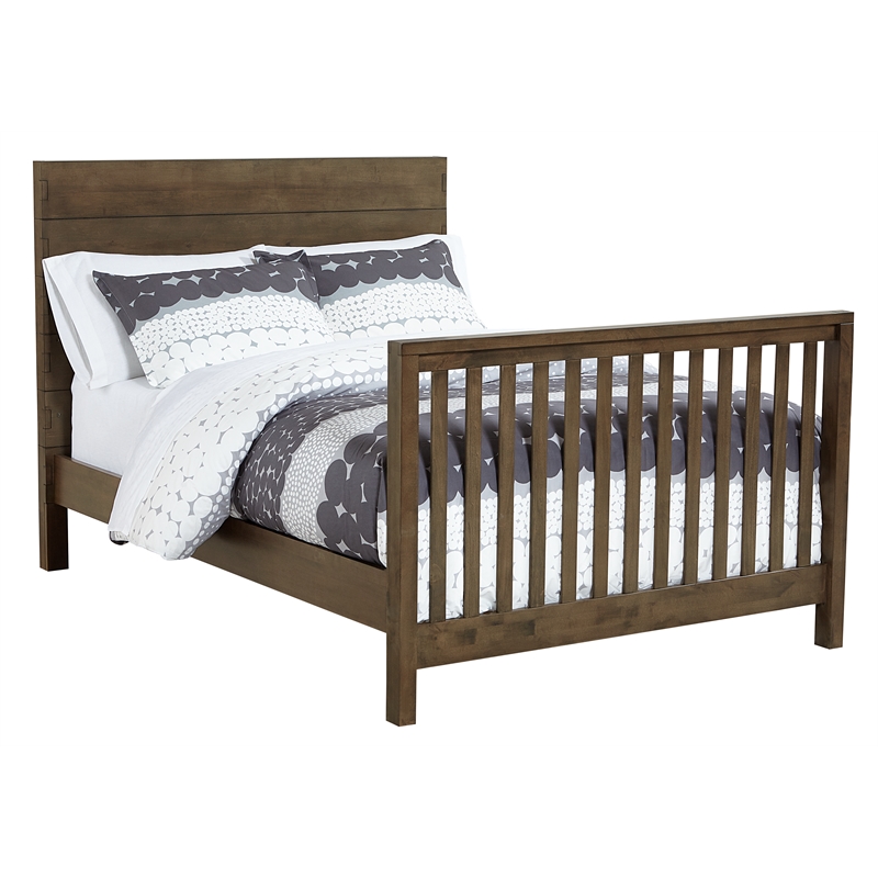 Westwood Design Dovetail Contemporary Wood Bed Rails in Graphite Gray