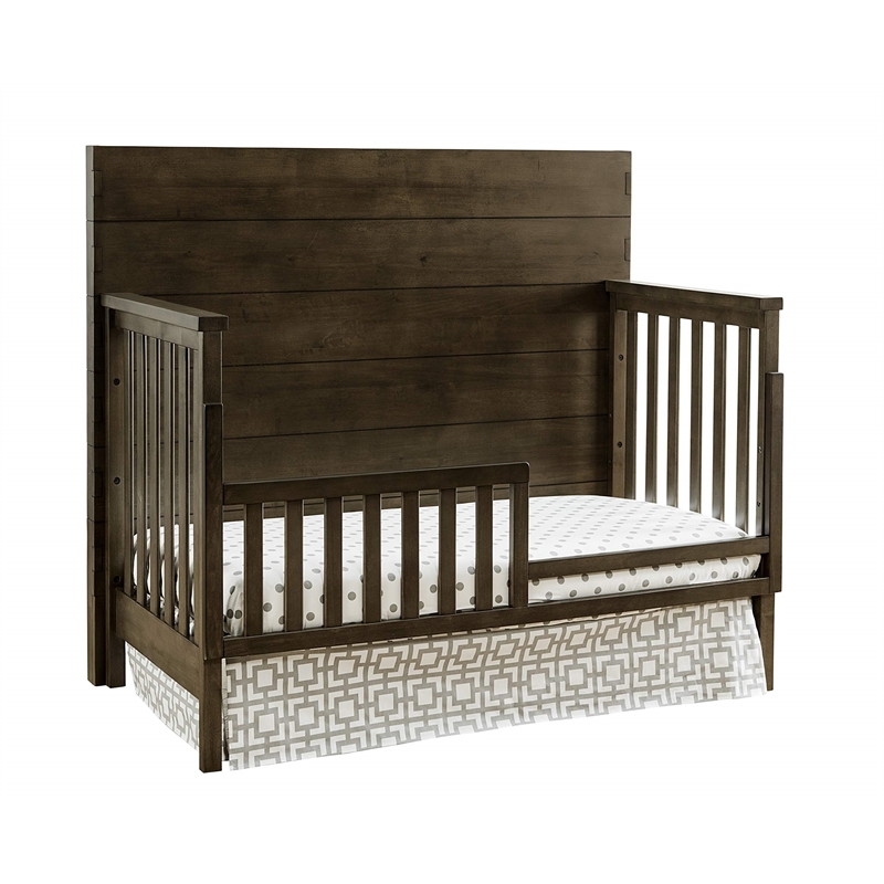 Westwood Design Dovetail Contemporary Wood Toddler Guard Rail in Graphite Gray