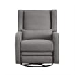 Westwood Design Elsa Fabric Power Swivel Glider and Recliner in Harbor Gray