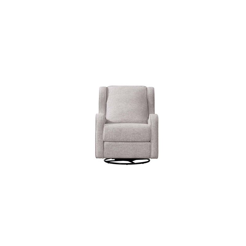 Westwood Design Skylar Fabric Manual Swivel Glider and Recliner in Fawn Gray