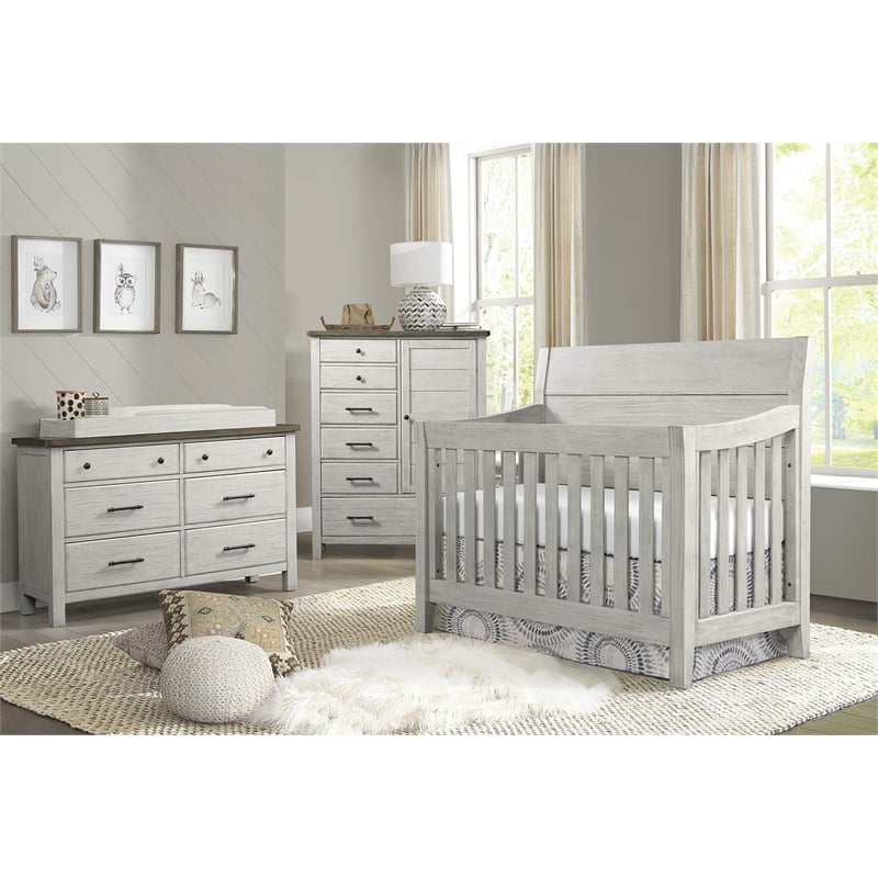 Westwood Design Timber Ridge Wood Changer Topper in Weathered Washed Sierra