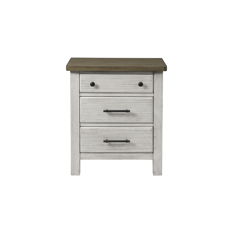 Westwood Design Timber Ridge Wood Nightstand in Weathered Washed Sierra