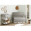 Westwood Design Emery Modern Style Wood Changer with Shelves/Pad in Gray