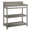 Westwood Design Emery Modern Style Wood Changer with Shelves/Pad in Gray