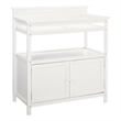 Westwood Design Emery Modern Style Wood Changer with Door/Pad in White