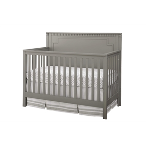 Westwood Design Emery Modern Wood Convertible Crib Panel in Gray Finish