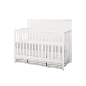 Westwood Design Emery Modern Wood Convertible Crib Panel in White Finish