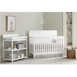 Westwood Design Emery Modern Wood Convertible Crib Panel in White Finish