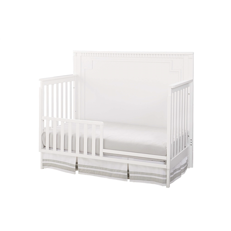 Westwood Design Emery Modern Wood Convertible Crib Panel in White Finish