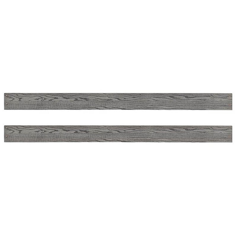 Westwood Design Foundry Traditional Wood Bed Rails in Brushed Pewter
