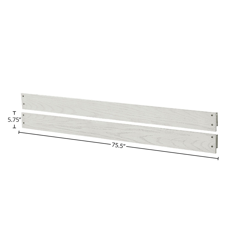 Westwood Design Foundry Traditional Wood Bed Rails in White Dove