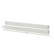 Westwood Design Foundry Traditional Wood Bed Rails in White Dove