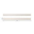 Westwood Design Taylor Farmhouse Wood Full Size Bed Rails in Sea Shell White